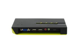 LevelOne 4-Port USB VGA KVM Switch, audio support