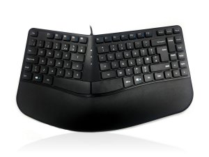 Accuratus KYB-CONTOUR-UBK keyboard Universal USB QWERTY UK English Black