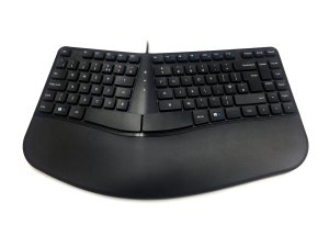 Accuratus KYB-CONTOUR-UBK keyboard Universal USB QWERTY UK English Black