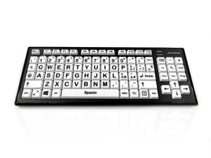 Accuratus KYB-M2BLK-UCUHBT keyboard Home RF Wireless + Bluetooth QWERTY UK English Black, White