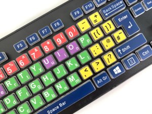 Accuratus KYB-RAINBOW2-MIX keyboard Home USB QWERTY UK English Multicolour