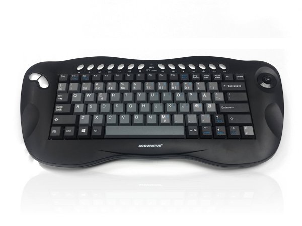 Accuratus Toughball 2 keyboard Universal RF Wireless QWERTY Danish Black