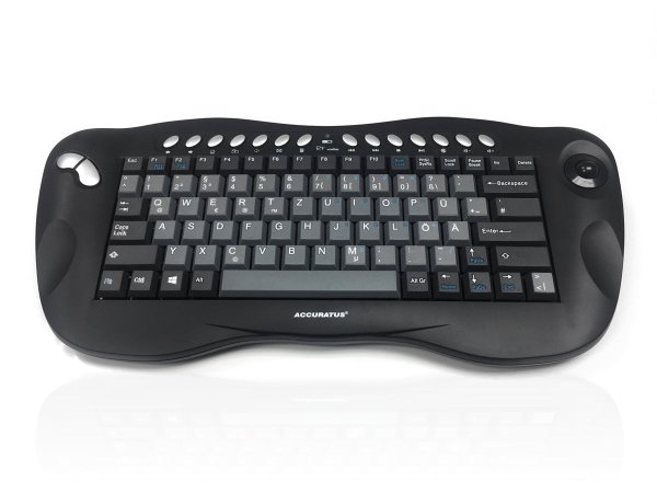 Accuratus Toughball 2 keyboard Universal RF Wireless QWERTZ German Black