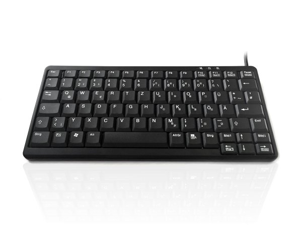 Accuratus K82A keyboard Universal USB + PS/2 QWERTZ German Black