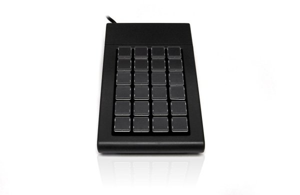 ACCURATUS - S24A 24 Key Programmable Keypad with Re-legendable Keycaps and USB connection.