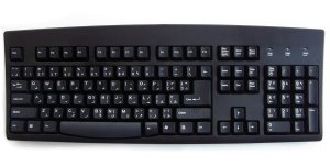 Accuratus KYBAC260UP-BKAR keyboard Office USB + PS/2 QWERTY Arabic, English Black