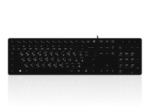 Accuratus KYBAC301-UBLK-AR keyboard USB QWERTY Arabic Black