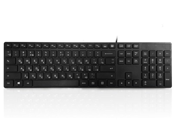 Accuratus KYBAC301-UBLK-CY keyboard USB QWERTY Russian Black