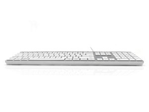 Accuratus KYBAC301-UCMACGR keyboard Universal USB QWERTZ German Silver