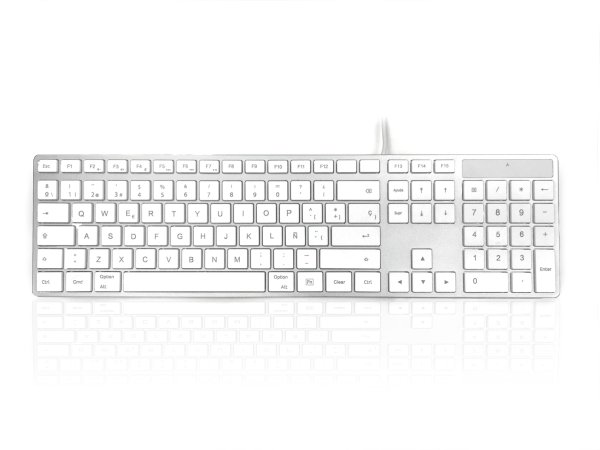 Accuratus KYBAC301-UCMACSP keyboard Universal USB QWERTY Spanish White