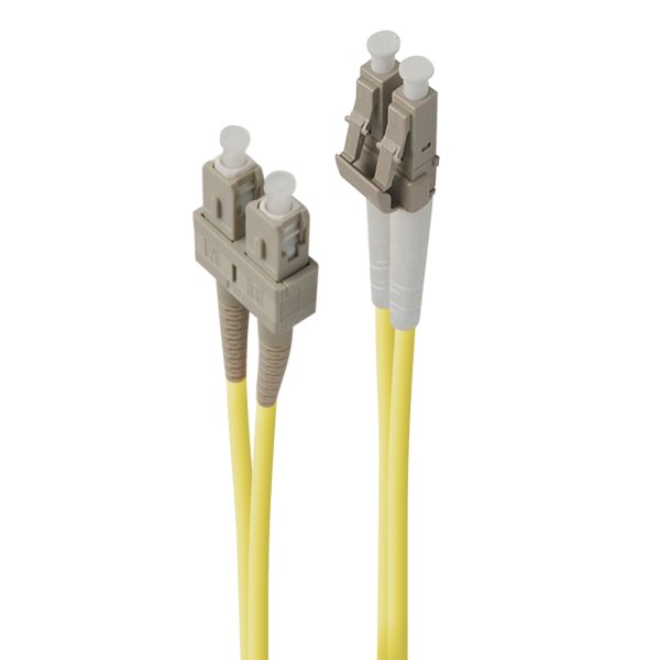 ALOGIC 3m LC-SC Single Mode Duplex LSZH Fibre Cable 09/125 OS2