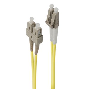 ALOGIC 15m LC-SC Single Mode Duplex LSZH Fibre Cable 09/125 OS2