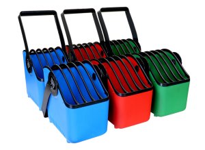 LocknCharge LNC10019 multimedia cart accessory Blue, Green, Red Plastic Basket