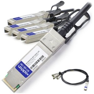 Mellanox MC2609125-007-ADAC Compatible TAA Compliant 40GBase-CU QSFP+ to 4xSFP+ Direct Attach Cable (Active Twinax, 7m)