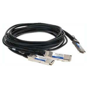 200GBase-CU QSFP56 to 2xQSFP56, Passive Twinax, 1m, LSZH