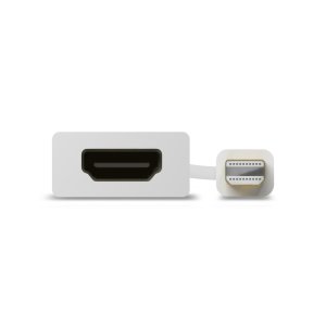 ALOGIC Premium 15cm Mini DisplayPort to HDMI Adapter - Male to Female - WHITE