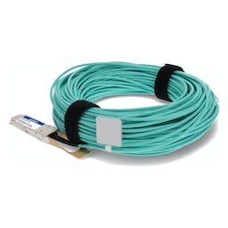 AddOn Networks MFA1A00-E020-AO InfiniBand/fibre optic cable 20 m QSFP28 Aqua colour, Silver