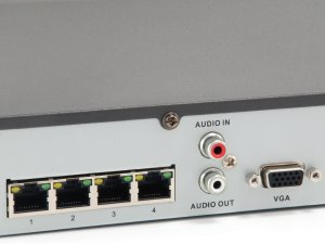 LevelOne GEMINI 4-Channel PoE Network Video Recorder, 4 PoE Outputs, H.265