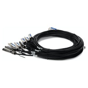 AddOn Networks OSFP-8SFP28-PDAC3M-AO InfiniBand/fibre optic cable 3 m 8xSFP28 Black, Silver