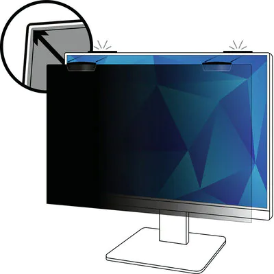 3M Privacy Filter for 24.5in Full Screen Monitor with COMPLY™ Magnetic Attach, 16:9, PF245W9EM