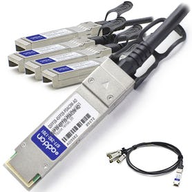 MSA and TAA Compliant 100GBase-CU QSFP28 to 4xSFP28 Direct Attach Cable (Passive Twinax, 3m)