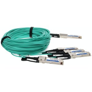 AddOn Networks Q400G-4Q56G-AOC10M-AO InfiniBand/fibre optic cable 10 m QSFP-DD 4x QSFP56 Turquoise