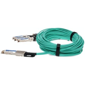 AddOn Networks Q400G-4Q56G-AOC15M-AO InfiniBand/fibre optic cable 15 m QSFP-DD 4x QSFP56 Turquoise