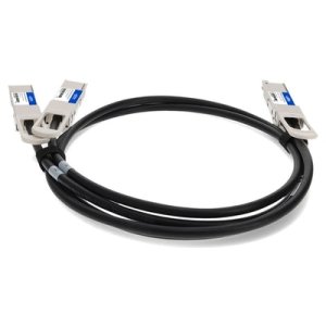 MSA and TAA Compliant 200GBase-CU QSFP-DD 200G to 2xQSFP28 100G NRZ Direct Attach Cable (Passive Twinax, 2.5m)