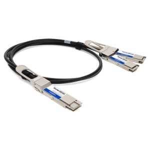 Compatible TAA Compliant 200GBase-CU QSFP-DD 200G to 2xQSFP28 100G NRZ Direct Attach Cable (Passive Twinax, 2m)