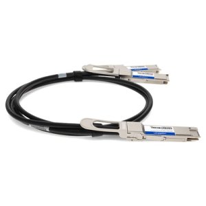 QSFP-DD 400G to 2xQSFP56 200G PAM-4 Direct Attach Cable (Passive Twinax, 2.5m)