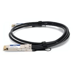 AddOn Networks QDD-400G-CU1-5M-AO InfiniBand/fibre optic cable 1.5 m QSFP-DD Black, Silver