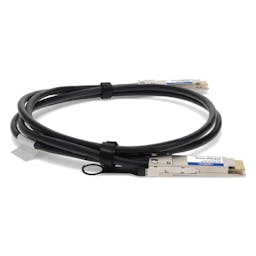 AddOn Networks QDD-400G-CU1-5M-AO InfiniBand/fibre optic cable 1.5 m QSFP-DD Black, Silver