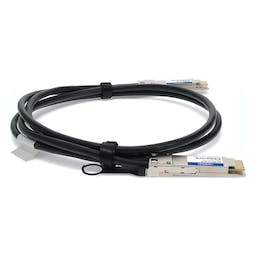 AddOn Networks QDD-400G-CU2-5M-AO InfiniBand/fibre optic cable 2.5 m QSFP-DD Black, Silver