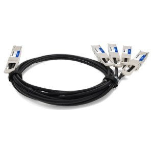 AddOn Networks QDD-4QSFP28-400-CU1M-AO InfiniBand/fibre optic cable 1 m 4xQSFP28 QSFP-DD Black, Silver