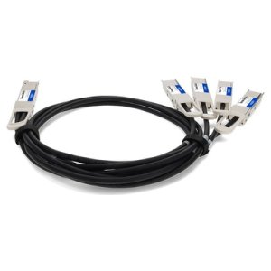 AddOn Networks QDD-4QSFP56-400-CU1M-AO InfiniBand/fibre optic cable 1 m 4xQSFP56 QSFP-DD Black, Silver