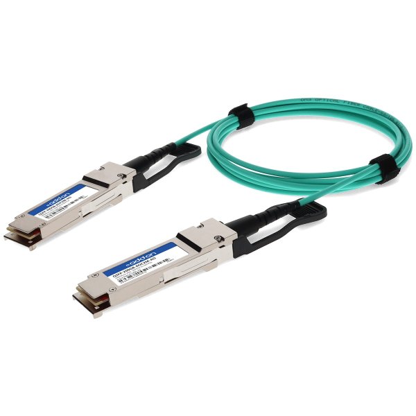 AddOn Networks QSFP-200GB-AOC2M-AO InfiniBand/fibre optic cable 2 m QSFP56 Aqua colour, Silver