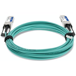 MSA and TAA Compliant 40GBase-AOC QSFP Transceiver (Active Optical Cable, 11m, DOM)