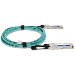 MSA and TAA Compliant 40GBase-AOC QSFP Transceiver (Active Optical Cable, 11m, DOM)