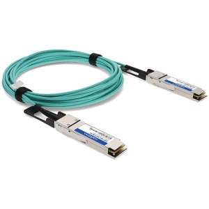 MSA and TAA Compliant 40GBase-AOC QSFP Transceiver (Active Optical Cable, 11m, DOM)