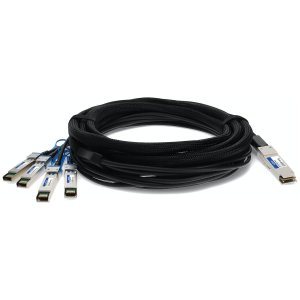 MSA and TAA Compliant 40GBase-CU QSFP+ to 4xSFP+ Direct Attach Cable (Passive Twinax, 2.5m)