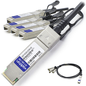 AddOn Networks 5m, QSFP+/4xSFP+ InfiniBand/fibre optic cable QSFP+ 4xSFP+ Black