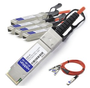 AddOn Networks QSFP-4X10G-AOC10M-AO InfiniBand/fibre optic cable 10 m QSFP+ 4xSFP+