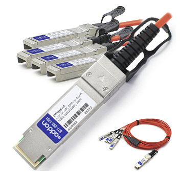 AddOn Networks 7m QSFP+ - 4xSFP+ InfiniBand/fibre optic cable QSFP+ 4xSFP+ Orange