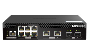 QNAP QSW-M2106PR-2S2T network switch Managed L2 10G Ethernet (100/1000/10000) Power over Ethernet (PoE) 1U Black