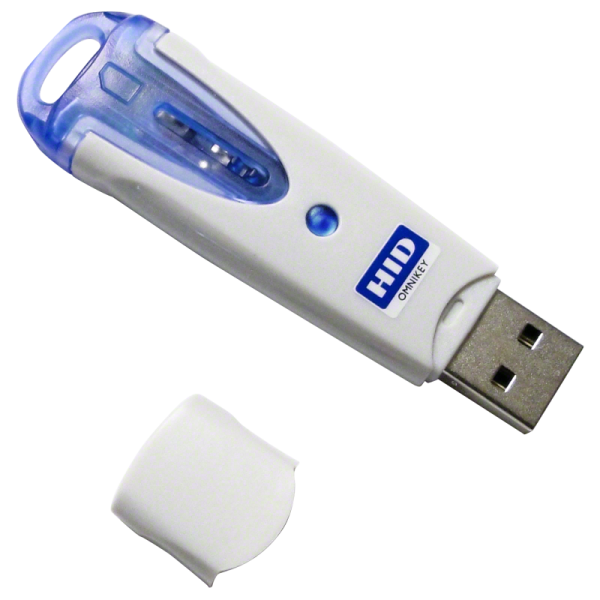 HID Identity OMNIKEY 6121 smart card reader USB 2.0 Blue, Grey