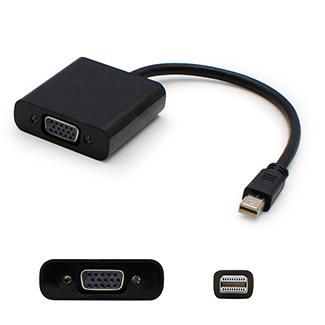 AddOn Networks R7X-00018-AO-5PK video cable adapter 0.2 m Mini DisplayPort VGA (D-Sub) Black