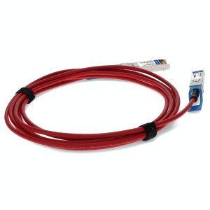 MSA and TAA Compliant 10GBase-CU SFP+ Red Direct Attach Cable (Passive Twinax, 2.5m)