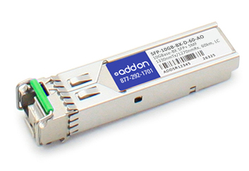 AddOn Networks SFP-10GB-BX-D-60-AO network transceiver module Fiber optic 10000 Mbit/s SFP+