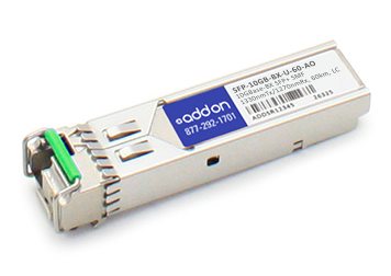 AddOn Networks SFP-10GB-BX-U-60-AO network transceiver module Fiber optic 10000 Mbit/s SFP+