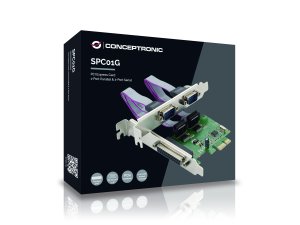 Conceptronic PCI Express Card 1-Port Parallel & 2-Port Serial